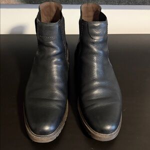 Dockers Black Leather Men's Chelsea Boots